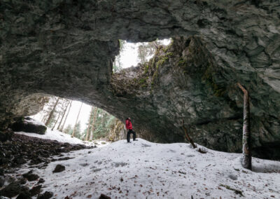 spéléo aventures paysage grotte de la cheminée herbouilly bois barbu vercors